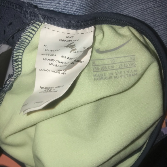 Nike Girl’s Mash Up Racerback Tankini XL - Picture 3 of 4